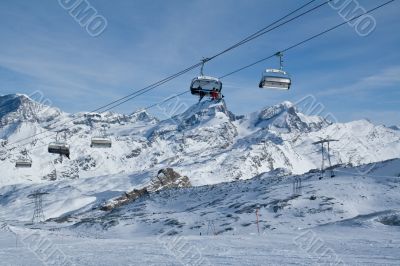 Chair ski-lift