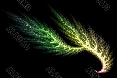 Green fractal abstract