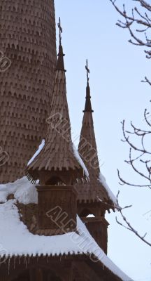 Church wooden roof