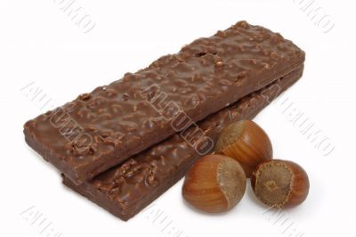 Chocolate with hazelnuts