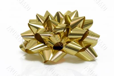 Golden Gift Bow