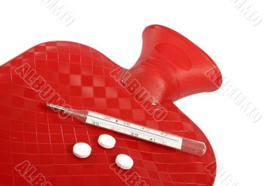 Hot Water Bottle with pills