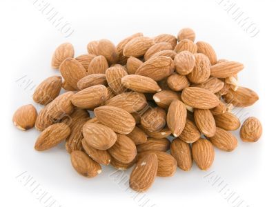 Pile of almonds