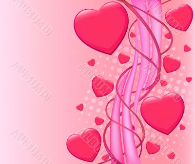 Romantic vector background