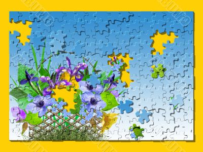 Flower basket puzzle.