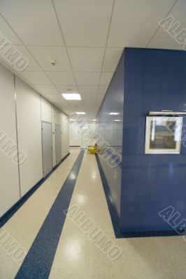 Office building interior: corridor