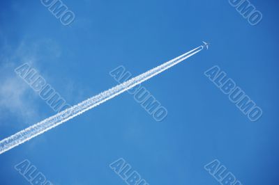 Airplane in the sky