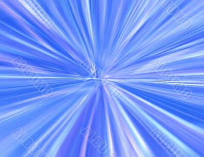 Blue starburst