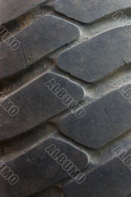 Tractor tire background