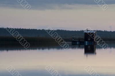 evening river