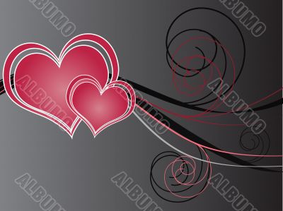 Dark Valentines Day Background