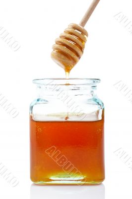Pouring honey