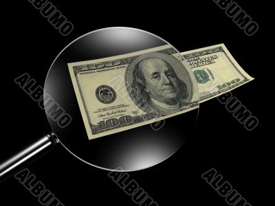 Lens and dollars