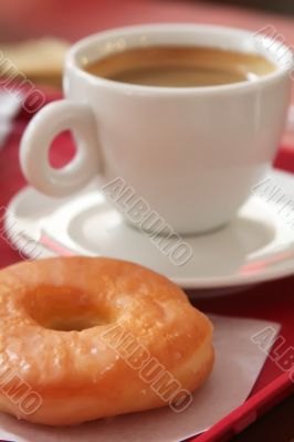 Donut and coffee