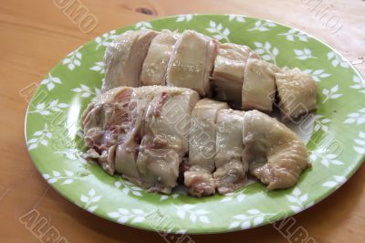 Sliced chicken breast