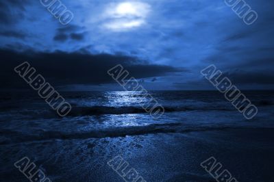 Cloudy seascape