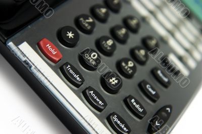 Office phone close-up