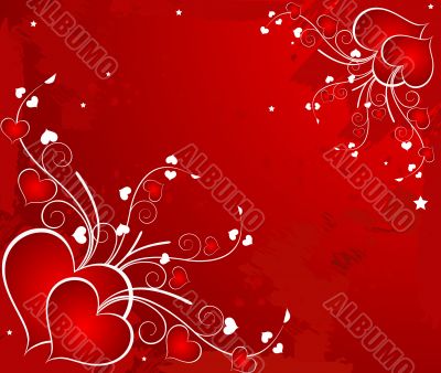 Romantic background vector illustration