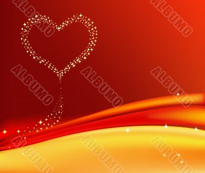 Romantic background vector illustration