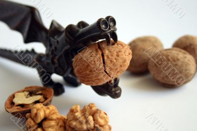 nutcracker with walnuts