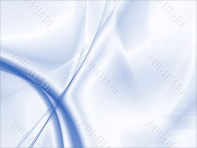 Fractal Abstract Background - Rippling, curving blues