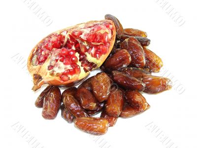 Pomegranate and dates