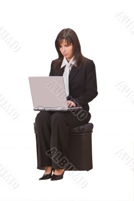 Businesswoman with laptop