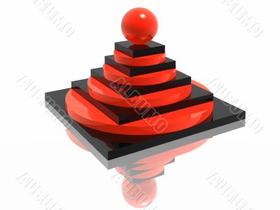 striped pyramid