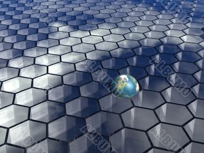 honeycombs background
