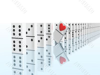 domino & heart