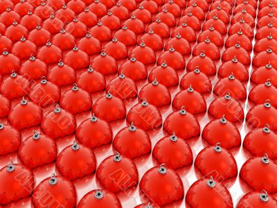 red christmas balls