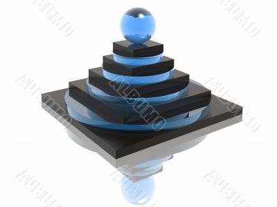 striped pyramid