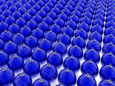 blue christmas balls