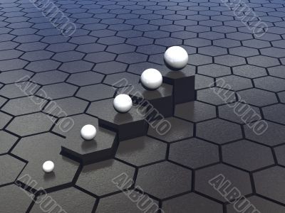 hexagons background