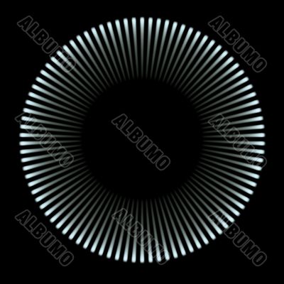 blue light circle