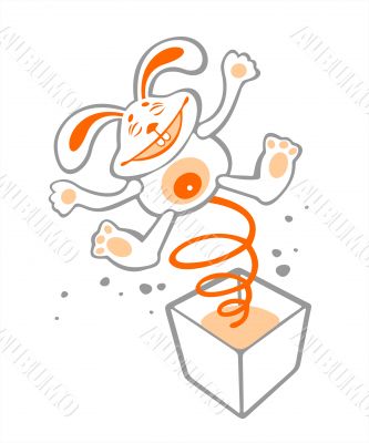 happy rabbit contour