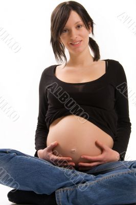 young pregnant woman