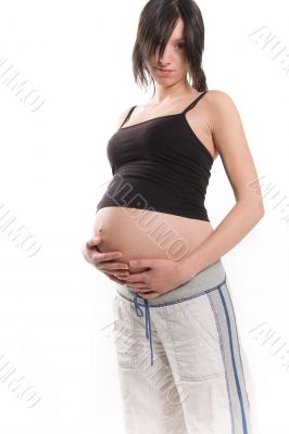 young pregnant woman