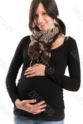 young pregnant woman