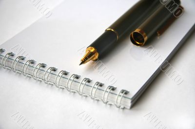 White notebook