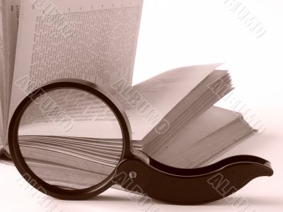 book with magnifying glass 1