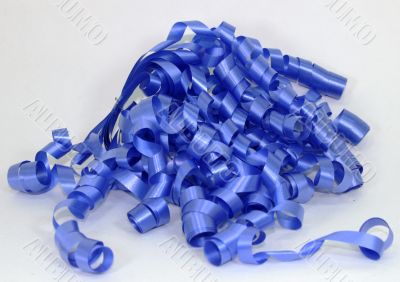 Curly Blue Ribbon