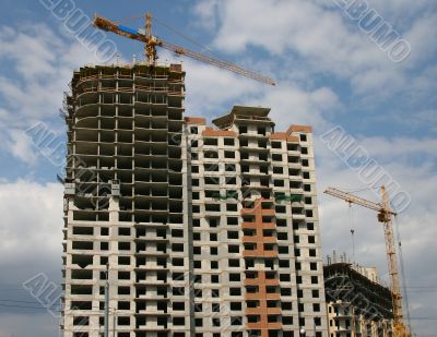 Under construction buildings.