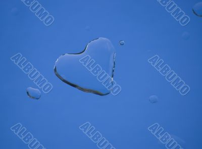 Heart water drop