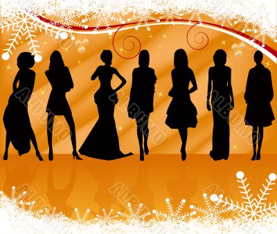 Fashion girls vector