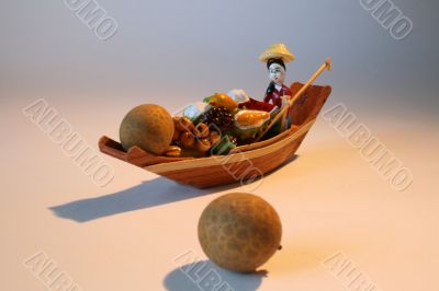 Thai toy with fruits