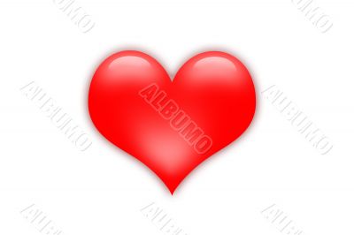 red love heart