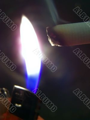 lighter and cigarette