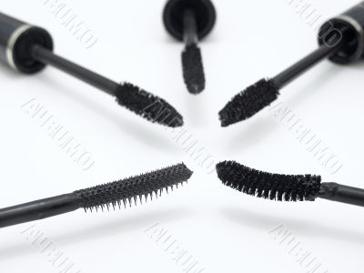 round of make-up brushes