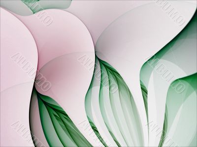 Fractal Abstract Background - Fanning Leaves
